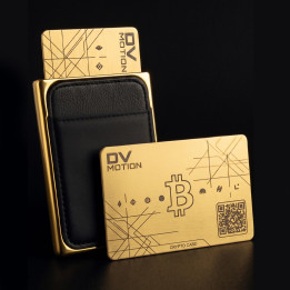 Crypto Card Pack DV Motion | Carte NFC/QR + Porte-Carte Gold | Pack Web3 Premium — 109€